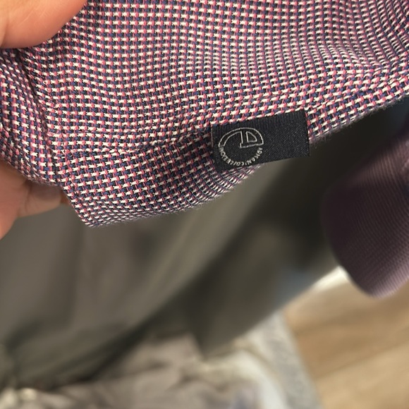 Armani Collezioni purple gingham checkered button shirt. XL Extra Large - Picture 4 of 4